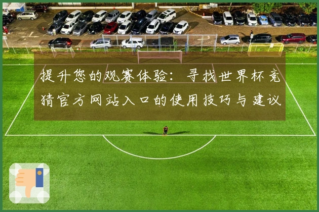 提升您的观赛体验：寻找世界杯竞猜官方网站入口的使用技巧与建议