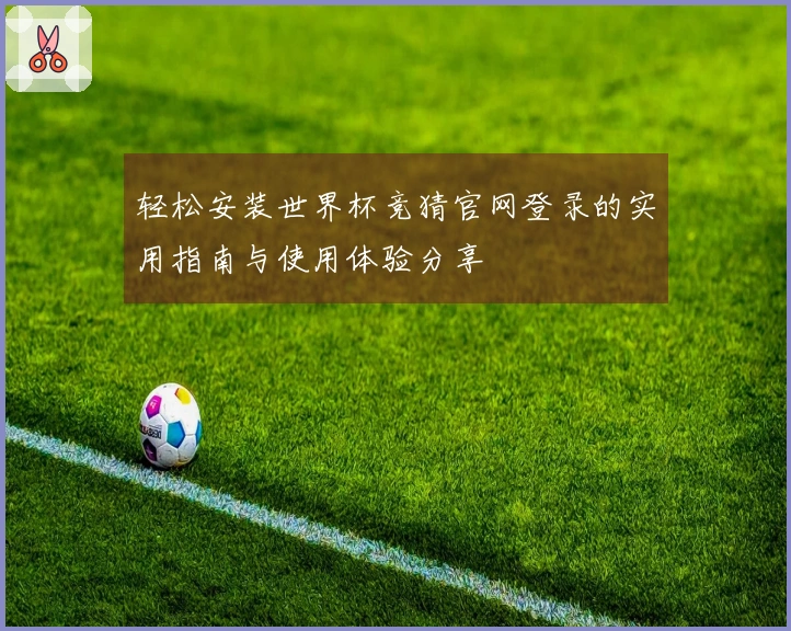 轻松安装世界杯竞猜官网登录的实用指南与使用体验分享