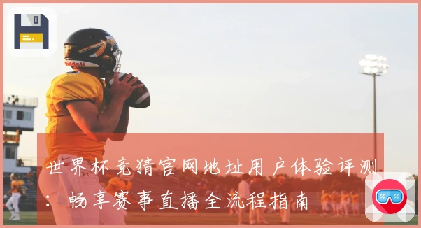 世界杯竞猜官网地址用户体验评测：畅享赛事直播全流程指南