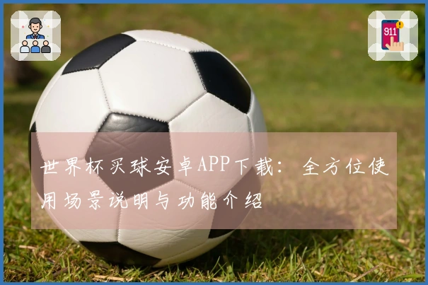 世界杯买球安卓APP下载：全方位使用场景说明与功能介绍